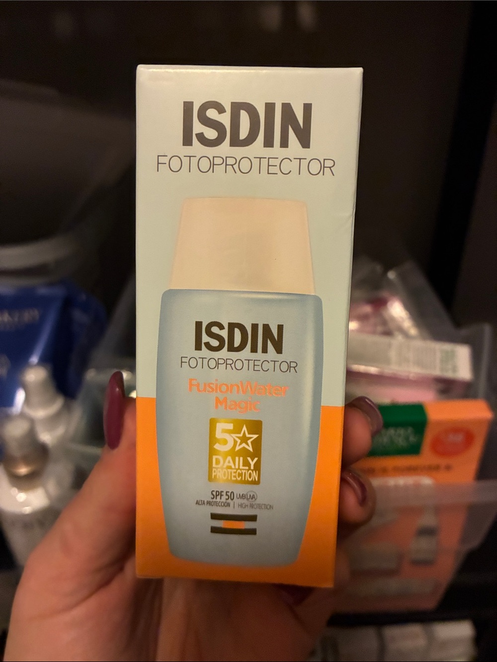 ISDINFusion Water Magic SPF 50 Sunscreen - Light Blue